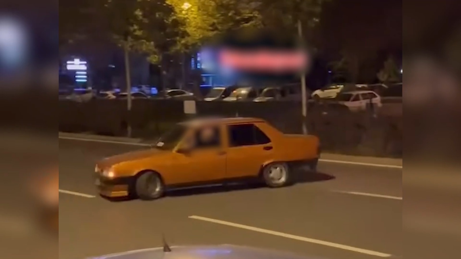 Drift atan sürücüye 32 bin 233 lira cezai işlem